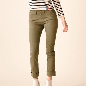 Veronica Bread Jeans Adrina 10.75” Skinny Size 30 in Wash Olive Fold up Hem